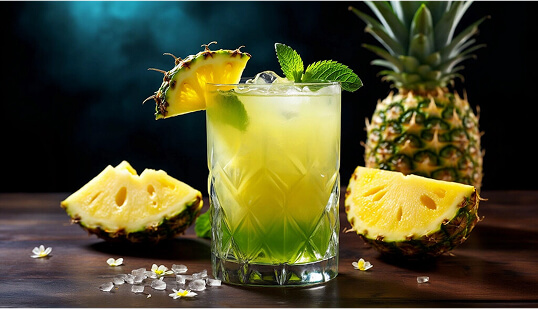 Абсент и ананас