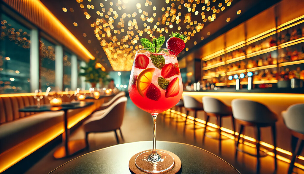 Клубнично-лимонадная сангрия