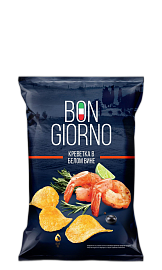 Чипсы из натурального картофеля со вкусом "Креветки в белом вине" 80 г