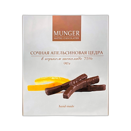 Сочная апельсиновая цедра в горьком шоколаде 90 г