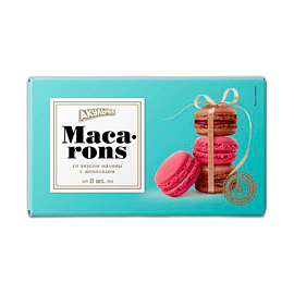 Macaron cо вкусом малины, с шоколадом 96 г
