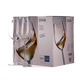 Набор 6 бокалов для белого вина 302 мл Diva