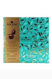 Ассорти конфет Socado с пралине и злаками Tiffany Leaves 200 г