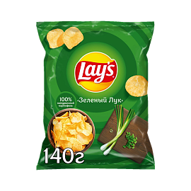 Лейз молодой зеленый лук 140 г