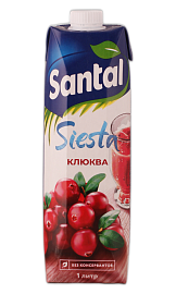 Напиток клюква SANTAL 1,0 л