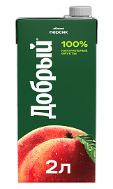 Добрый Яблоко-персик 2,0 л