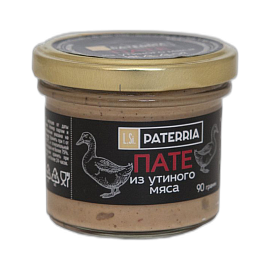 Пате PATERRIA из утиного мяса 90 г