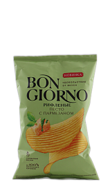 Чипсы Песто с пармезаном Bon Giorno 80 г