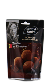 Конфеты на основе фруктов глазированные "Трюфельные" Вкусы Мира 80 г