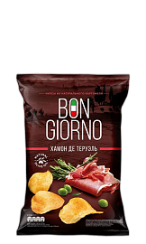 Чипсы из натурального картофеля со вкусом "Хамон" 80 г