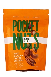 Микс жареных орехов без соли Pocketnuts 150 г